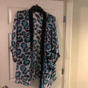 Ashley Stewart Animal Print Kimono